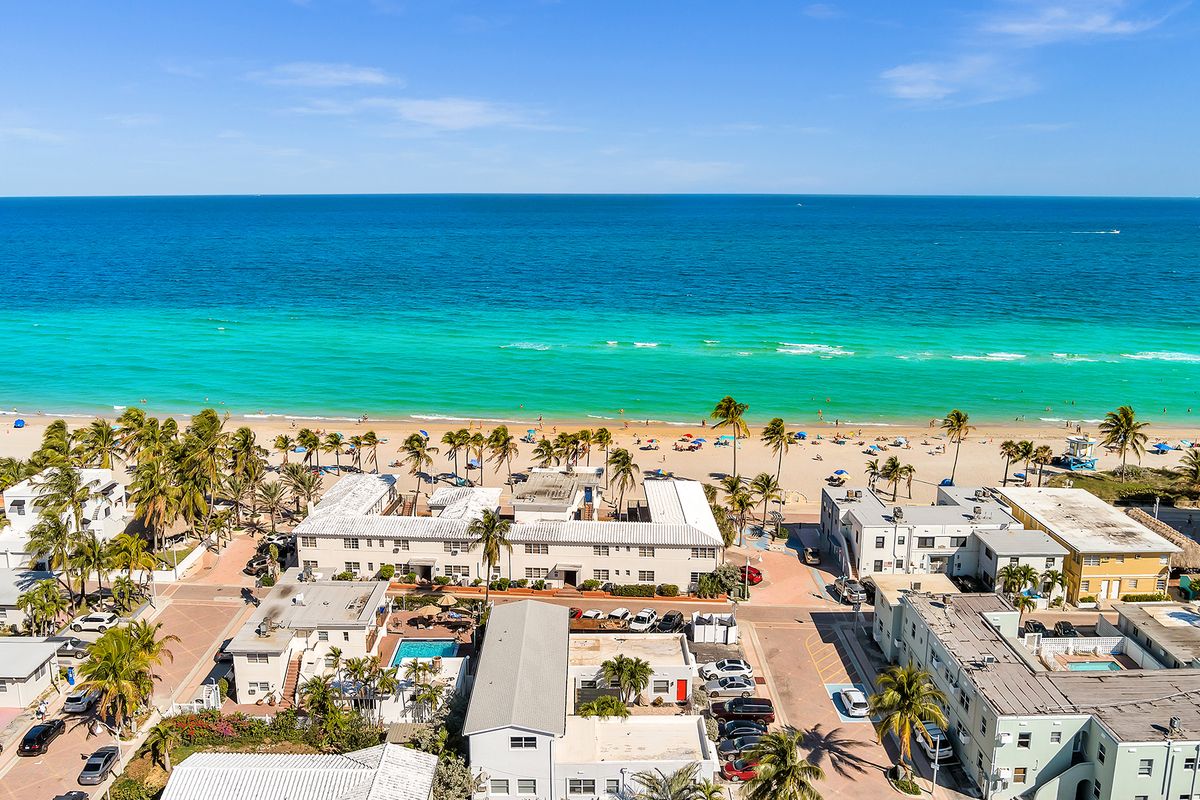 The beach from above