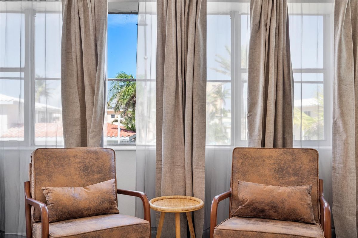 Studio, chairs by the window